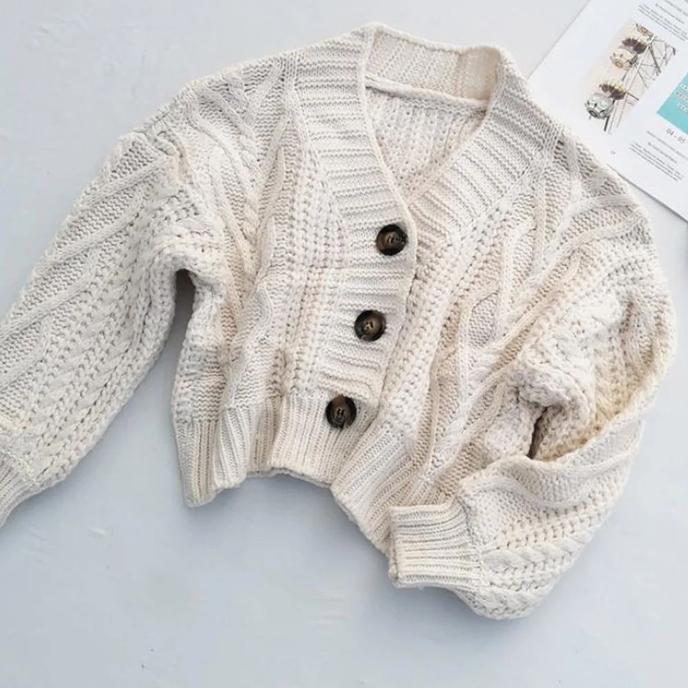 Women Short Cardigan Knitted Sweater Spring Autumn Long Sleeve V neck Jumper Cardigans Casual Streetwear Fashion Pull Femme
Women Short Cardigan Knitted Sweater Spring Autumn Long Sleeve V neck Jumper Cardigans Casual Streetwear Fashion Pull Femme