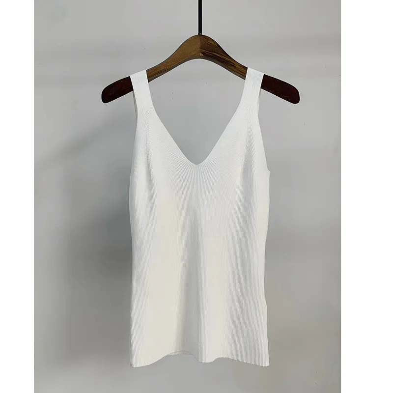 2021 New Camisole Women's Spring and Summer Models with V-neck Herringbone Ribbed Stretch Sleeveless Sweater Slimming Top
2021 New Camisole Women's Spring and Summer Models with V-neck Herringbone Ribbed Stretch Sleeveless Sweater Slimming Top