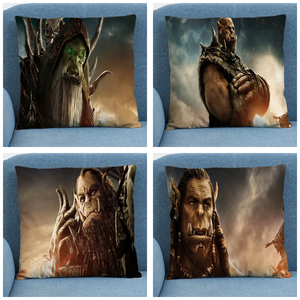 World of Warcraft Movie Characters Soft Short Plush Cushion Cover Pillow Case for Home Sofa Car Decor Pillowcase 45X45CM
World of Warcraft Movie Characters Soft Short Plush Cushion Cover Pillow Case for Home Sofa Car Decor Pillowcase 45X45CM