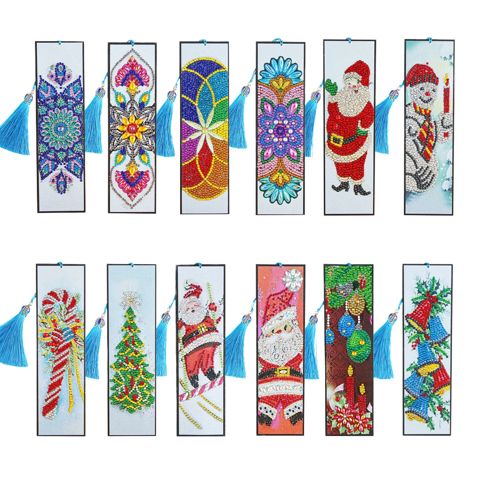 Diamond Painting Bookmark 5D DIY Rhinestone Diamond Art Leather Tassel Book Marks Mosaic Kit Home Decoration Books Mark Xmas
Diamond Painting Bookmark 5D DIY Rhinestone Diamond Art Leather Tassel Book Marks Mosaic Kit Home Decoration Books Mark Xmas
