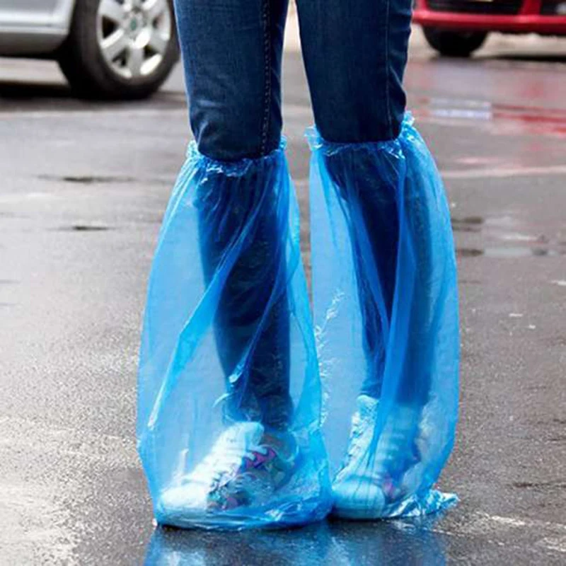 50 Pairs Disposable Shoe Covers Rain Shoes and Boots Cover Plastic Long Shoe Cover Waterproof Anti-Slip Overshoe
50 Pairs Disposable Shoe Covers Rain Shoes and Boots Cover Plastic Long Shoe Cover Waterproof Anti-Slip Overshoe