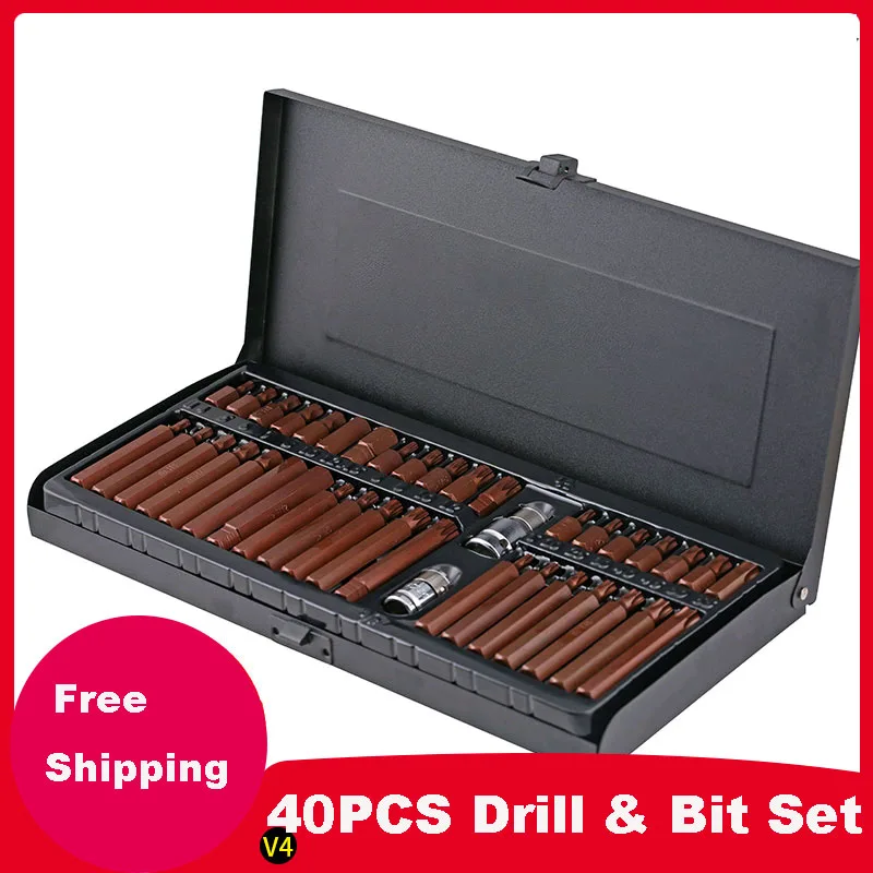 40PCS/ Repair tool batch head Socket Bit Set Kit Repair Tools Combination Tool Set Toolbox
40PCS/ Repair tool batch head Socket Bit Set Kit Repair Tools Combination Tool Set Toolbox