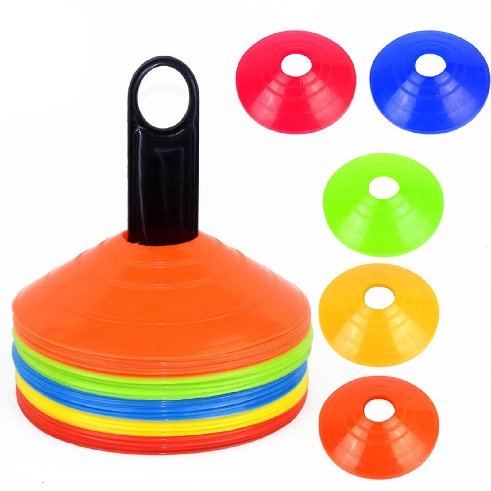 Set Of 10 Marker Plates, Marker Cones, Sports Cones Set, Suitable For Football Exercise, Warm-up And Professional Training.
Set Of 10 Marker Plates, Marker Cones, Sports Cones Set, Suitable For Football Exercise, Warm-up And Professional Training.