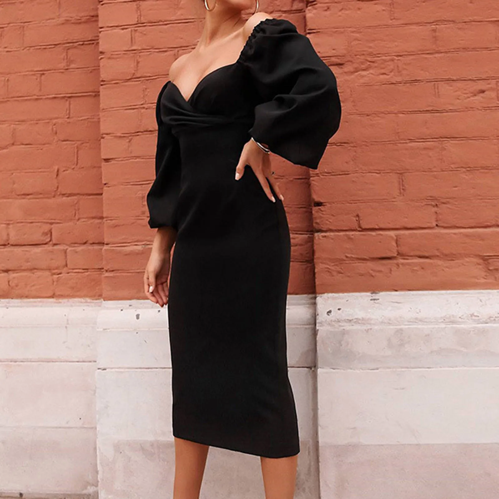 Summer Dress Women Puffy V-neck Dresses Ladies Temperament Sexy Slim waist One-shoulder Dress kobieta sukienka
Summer Dress Women Puffy V-neck Dresses Ladies Temperament Sexy Slim waist One-shoulder Dress kobieta sukienka