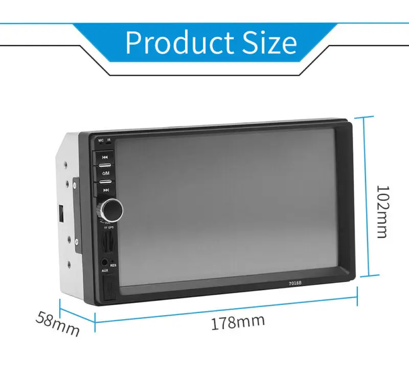 Автомагнитола 7 " 2 DIN MP5 плеер сенсорный экран радио FM/USB/AUX | Электроника