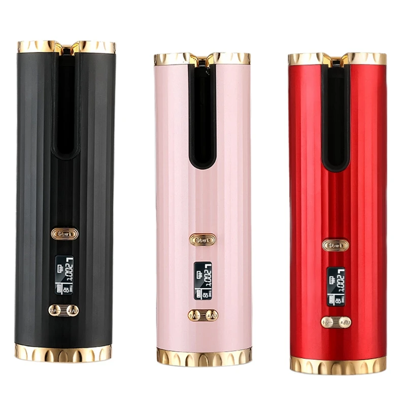 Щипцы для завивки волос, керамическая Беспроводная плойка с ЖК дисплеем, USB 
Щипцы для завивки волос, керамическая Беспроводная плойка с ЖК дисплеем, USB