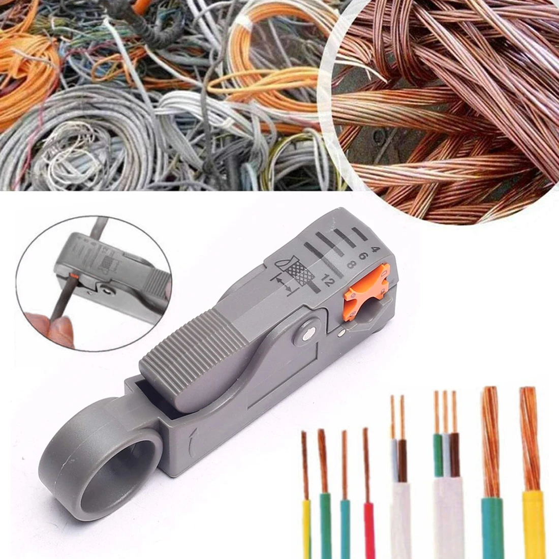 1Pc Household Multi Tool Cable Stripper Adjustable Double Blades RG6/59 Wire Stripper Automatic Cable Cutter Pliers
1Pc Household Multi Tool Cable Stripper Adjustable Double Blades RG6/59 Wire Stripper Automatic Cable Cutter Pliers