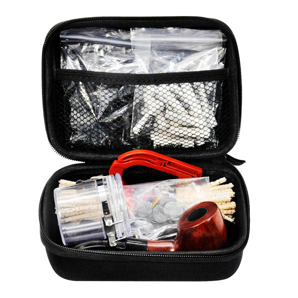 HORNET Tobacco Bag Set Wood Tobacco Pipe + Metal Smoking Pipes Cleaning Tools + Carbon Pipe Filters + Glass Storage Jar
HORNET Tobacco Bag Set Wood Tobacco Pipe + Metal Smoking Pipes Cleaning Tools + Carbon Pipe Filters + Glass Storage Jar