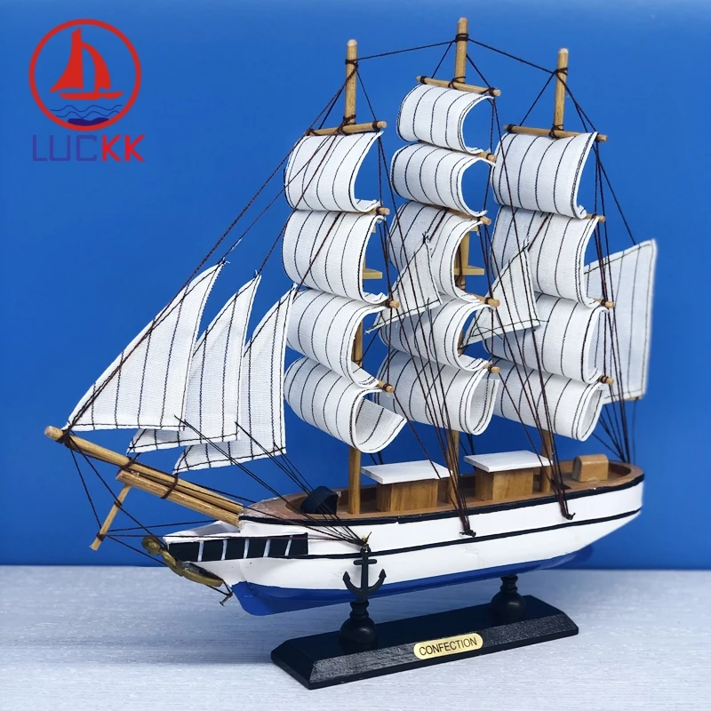 LUCKK 33CM Nautical Wooden SailBoat Model Manual Ship Miniature Figurine Christmas New Year Party Decor Nautical Creative Gifts
LUCKK 33CM Nautical Wooden SailBoat Model Manual Ship Miniature Figurine Christmas New Year Party Decor Nautical Creative Gifts