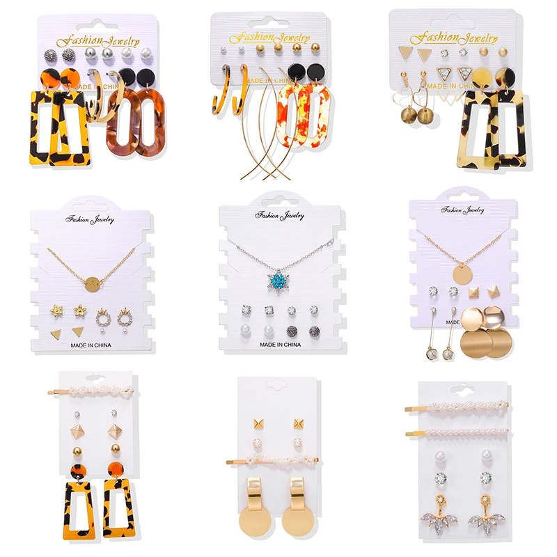 2020 New Women Earrings Set Acrylic Pearl Earrings For Women Bohemian Leopard Tassel Drop Earrings Brincos Fashion Jewelry
2020 New Women Earrings Set Acrylic Pearl Earrings For Women Bohemian Leopard Tassel Drop Earrings Brincos Fashion Jewelry