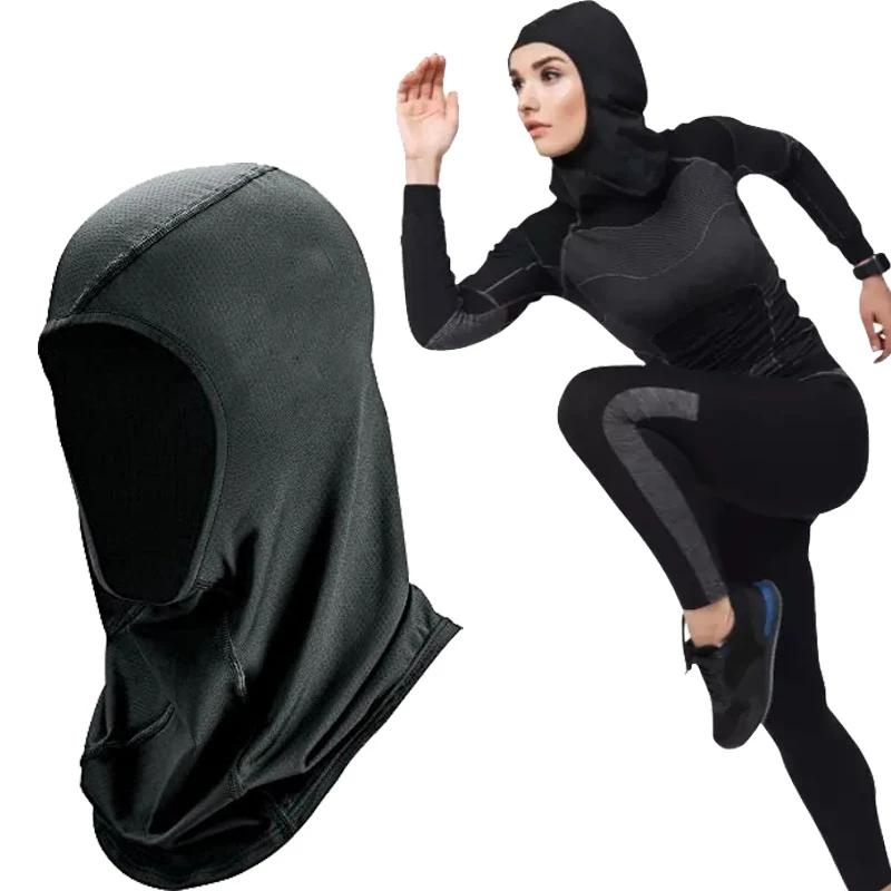 Women's Pro Sports Hijab Scarf one-Piece Mesh Jersey Muslim Head Scarves Headwear Breathable Stretchy Non-Slip workout hijab
Women's Pro Sports Hijab Scarf one-Piece Mesh Jersey Muslim Head Scarves Headwear Breathable Stretchy Non-Slip workout hijab