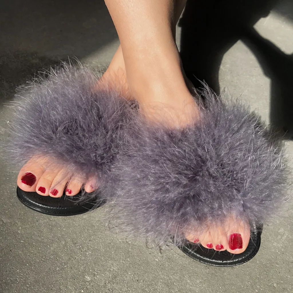 SAGACE fox fur slides Ladies Summer loafer Flip-Flops Solid Color Flat heel fur Outdoor Beach Casual slippers women summer 2020
SAGACE fox fur slides Ladies Summer loafer Flip-Flops Solid Color Flat heel fur Outdoor Beach Casual slippers women summer 2020