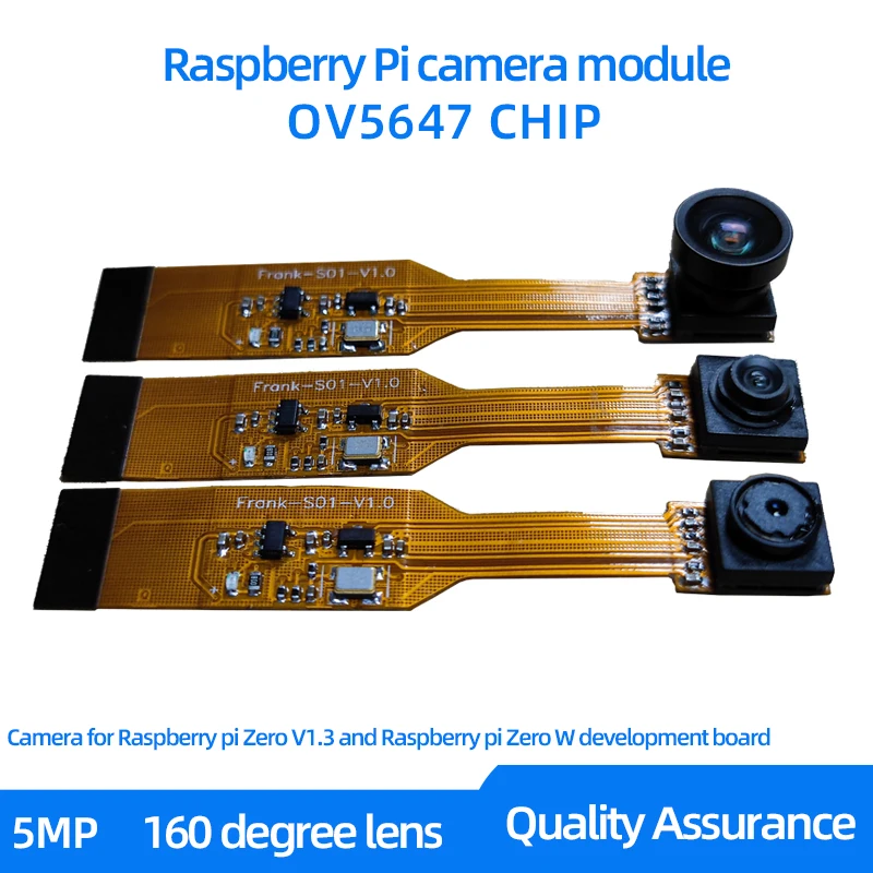 5MP OV5647 Raspberry Pi camera module, suitable for Raspberry Zero V1.3 and Raspberry Pi Zero W development board 65 degrees
5MP OV5647 Raspberry Pi camera module, suitable for Raspberry Zero V1.3 and Raspberry Pi Zero W development board 65 degrees