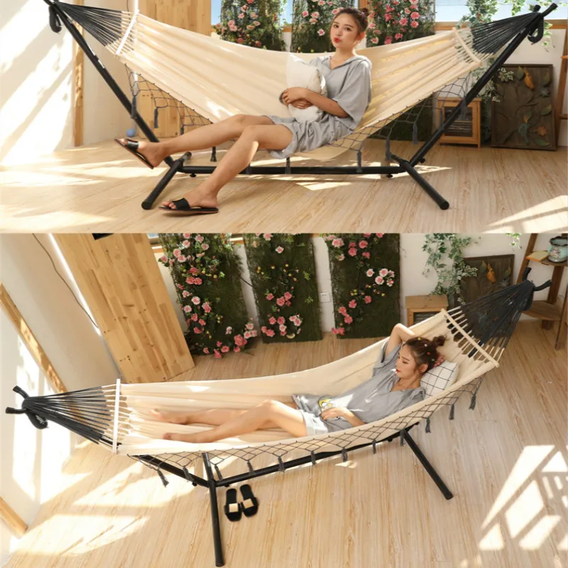 Adult Hammock Lazy Cradle Hammock Outdoor Swing Chair Indoor Swing Patio Balcony With Metal Stand
Adult Hammock Lazy Cradle Hammock Outdoor Swing Chair Indoor Swing Patio Balcony With Metal Stand