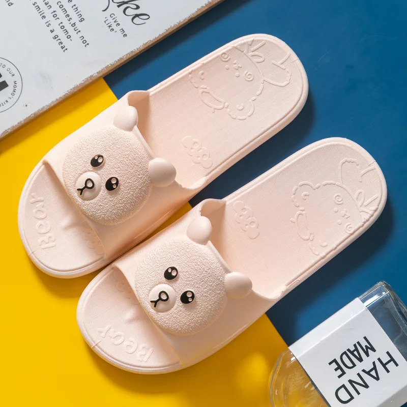 3D Three-dimensional Novely Bear Pattern Summer Bathroom Non-slip Indoor Home Slippers Couple Slippers Men Soft Sole Slides
3D Three-dimensional Novely Bear Pattern Summer Bathroom Non-slip Indoor Home Slippers Couple Slippers Men Soft Sole Slides