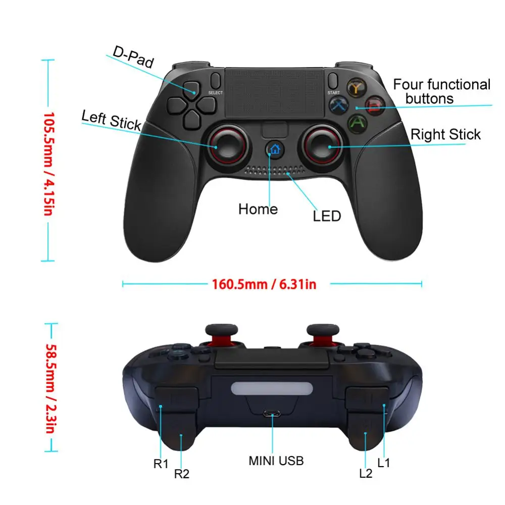 Game Controller Wireless Bluetooth Game Handle for Android Apple Mobile Phone for Coca Mobile Phone V3 Game Touch Point Mapping
Game Controller Wireless Bluetooth Game Handle for Android Apple Mobile Phone for Coca Mobile Phone V3 Game Touch Point Mapping
