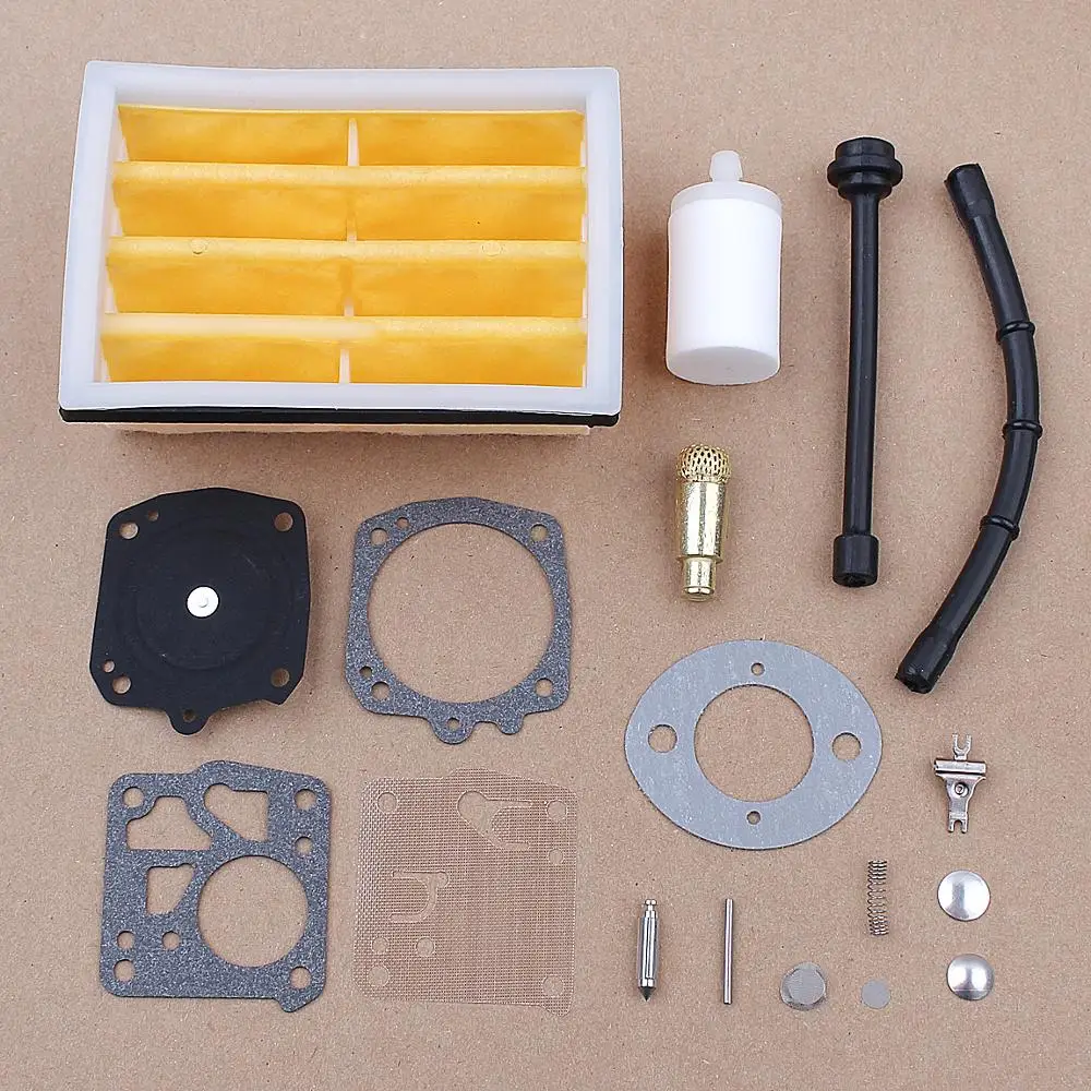 Carburetor Repair Kit Air Fuel Filter For Tillotson Husqvarna 268 272 272XP Chainsaws Spare Parts 503447203 Replacement
Carburetor Repair Kit Air Fuel Filter For Tillotson Husqvarna 268 272 272XP Chainsaws Spare Parts 503447203 Replacement