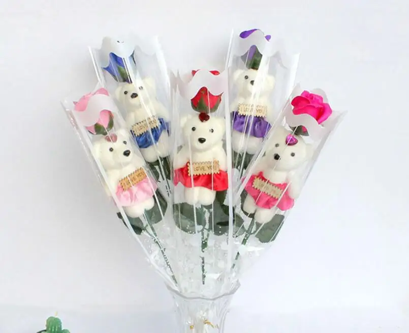 20pcs Cheap romantic Valentine's Day creative gift bear rose flower soap cartoon bouquet party wedding decoration multicolor
20pcs Cheap romantic Valentine's Day creative gift bear rose flower soap cartoon bouquet party wedding decoration multicolor