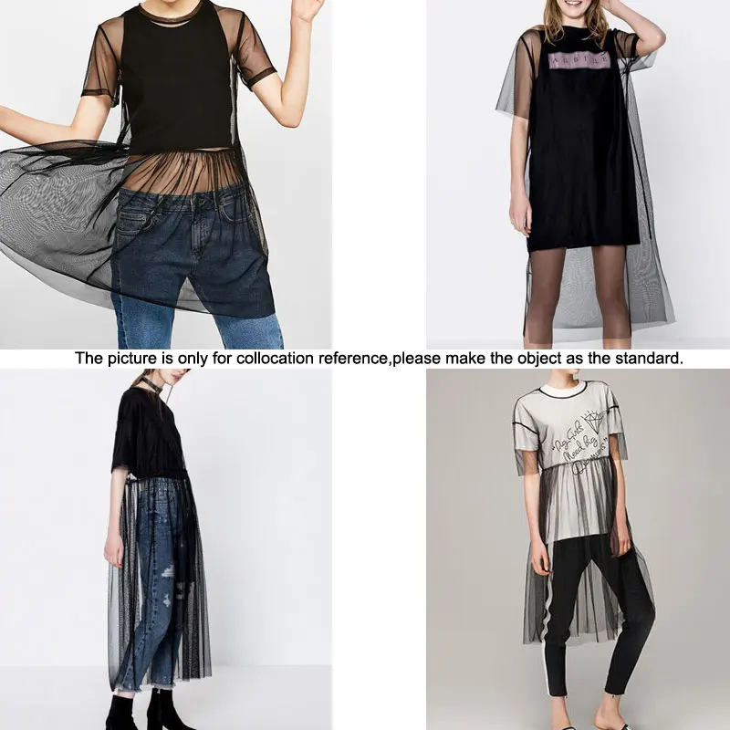 New Sexy T Shirt Women Black Gauze Mesh Top Sheer Long Shirts Casual Loose T-Shirts Tops
New Sexy T Shirt Women Black Gauze Mesh Top Sheer Long Shirts Casual Loose T-Shirts Tops