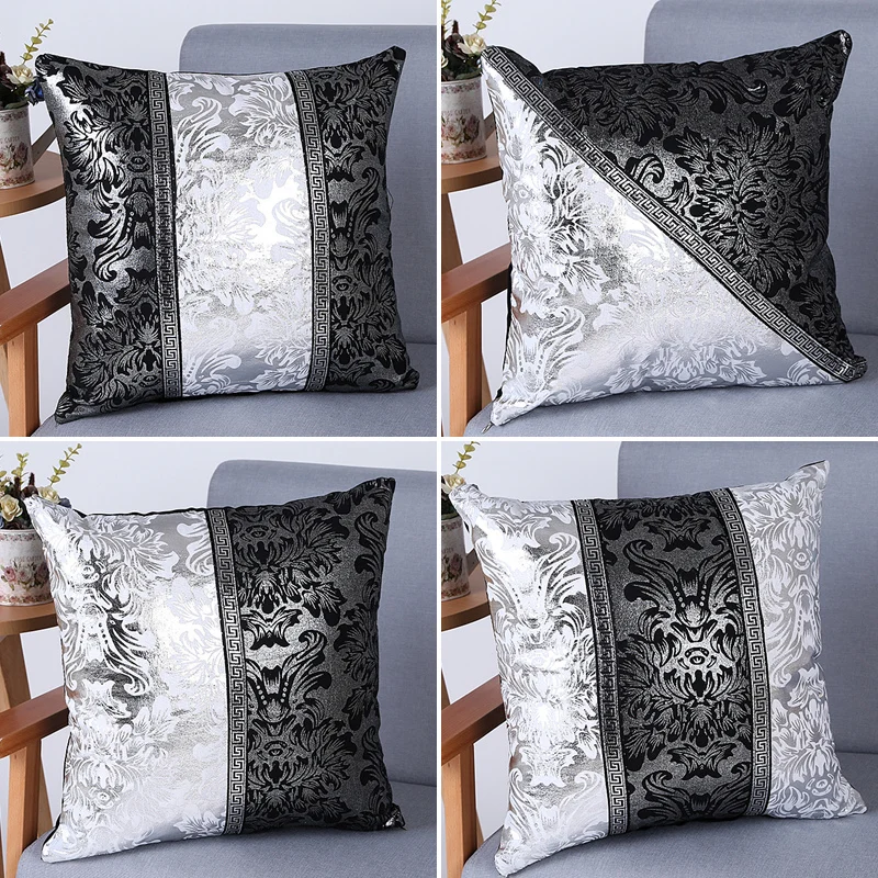 Decorative Luxury Vintage Cushion Cover 45x45cm Black and Silver Floral Pillow Case For Car Sofa Decor Pillowcase Pillow Covers
Decorative Luxury Vintage Cushion Cover 45x45cm Black and Silver Floral Pillow Case For Car Sofa Decor Pillowcase Pillow Covers