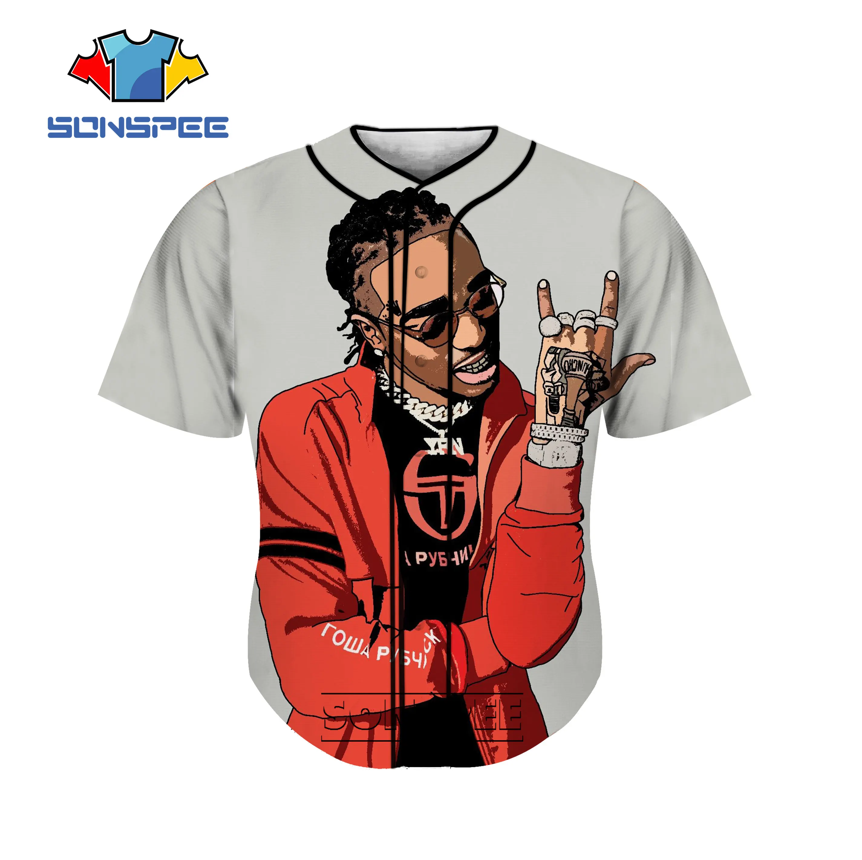 SONSPEE 3D Print Rap Rapper Reggae Dreadlocks Baseball Shirts Casual Hip Pop Harajuku Button T-Shirt Women Man's Street Clothes
SONSPEE 3D Print Rap Rapper Reggae Dreadlocks Baseball Shirts Casual Hip Pop Harajuku Button T-Shirt Women Man's Street Clothes