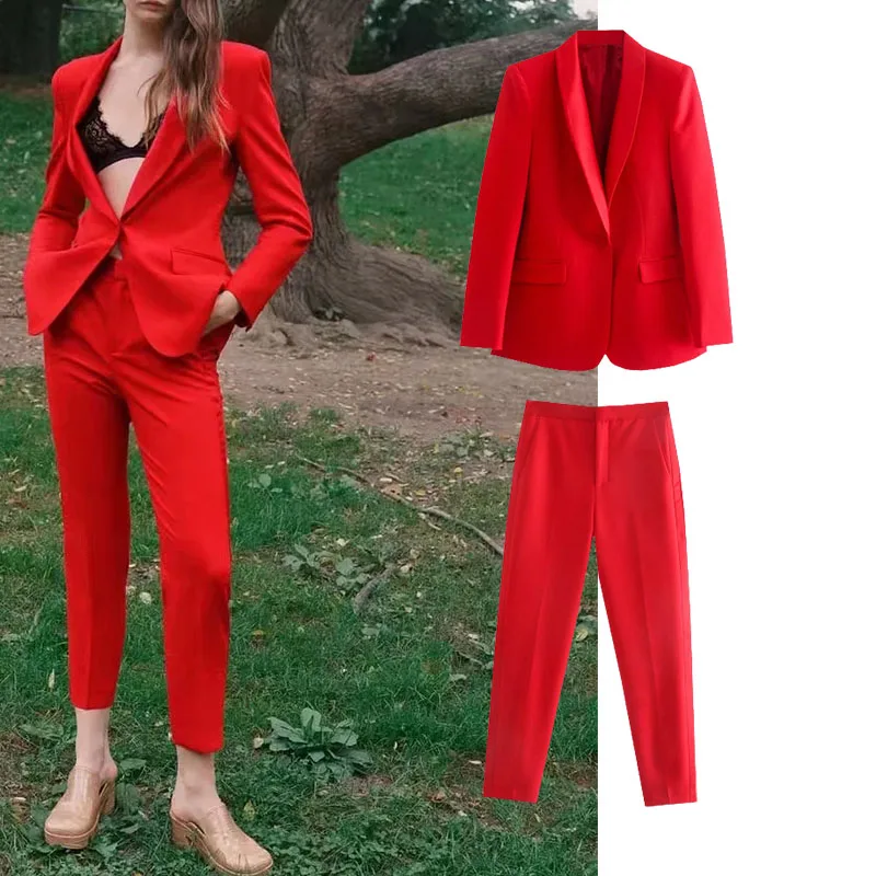 Za Women 2021 Autumn New Fashion 2 Set office Straight Casual Slim Blazer + Slim pants Female Blazers 2 Suits
Za Women 2021 Autumn New Fashion 2 Set office Straight Casual Slim Blazer + Slim pants Female Blazers 2 Suits