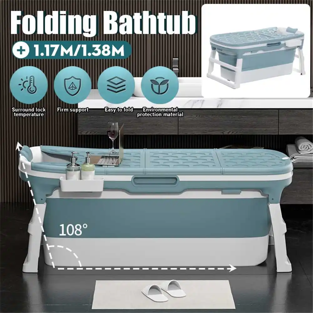 Folding Bathtub for Adult Portable Bath Tub Children Swimming Pool Large Plastic Bath Bucket Insulation Bathing BathTub With Lid
Folding Bathtub for Adult Portable Bath Tub Children Swimming Pool Large Plastic Bath Bucket Insulation Bathing BathTub With Lid