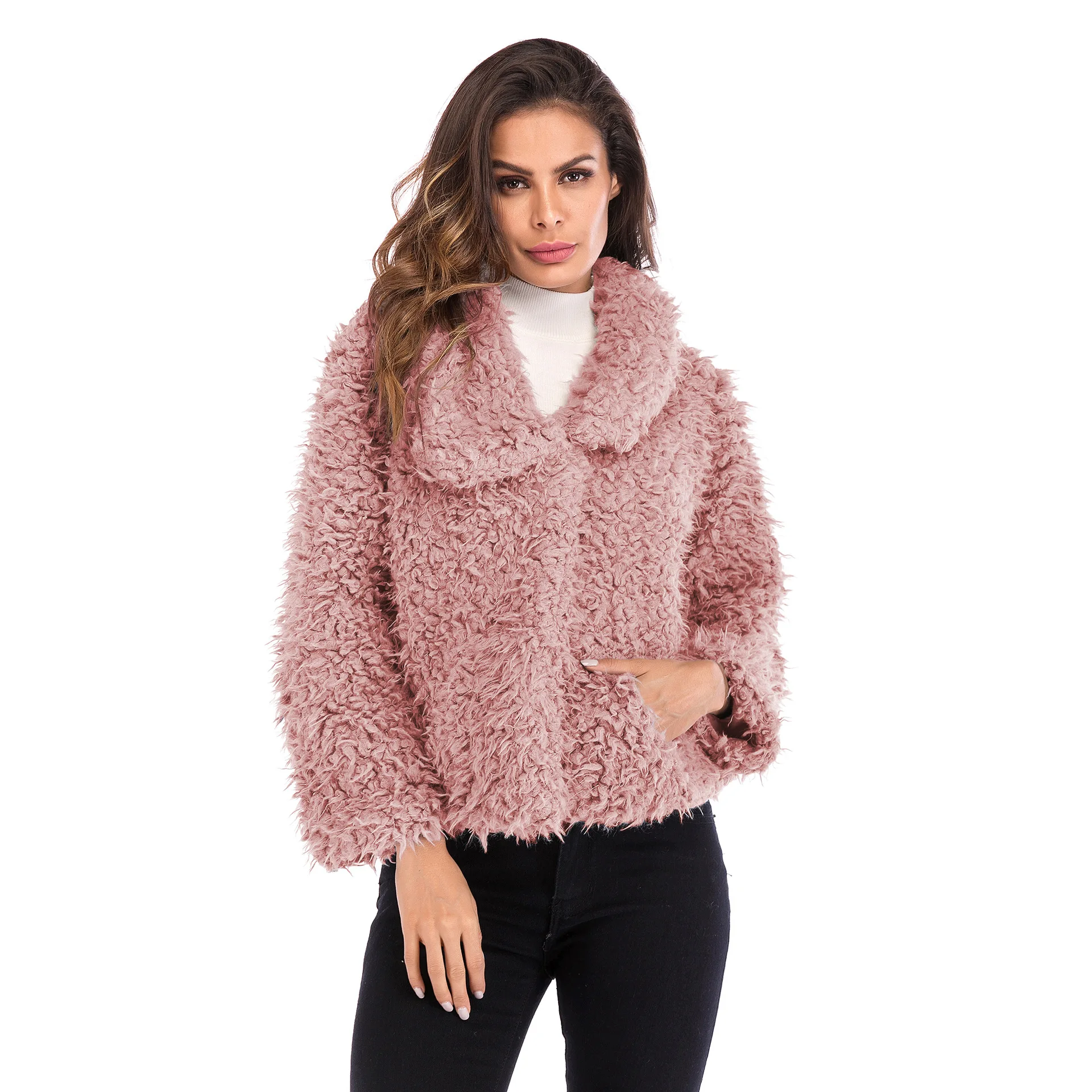 SONDR 2021 Winter Thicken Warm Teddy Fur Jacket Coat Casual Fashion Lamb Faux Fur Overcoat Fluffy Cozy Loose Outerwear Female
SONDR 2021 Winter Thicken Warm Teddy Fur Jacket Coat Casual Fashion Lamb Faux Fur Overcoat Fluffy Cozy Loose Outerwear Female