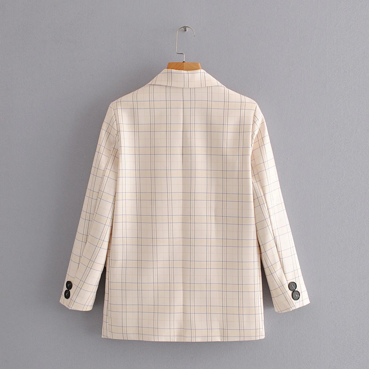 Spring Wild self-Cultivation Pocket Single-Breasted Plaid Suit Female 2020 New Houndstooth Casual Blazer Women
Spring Wild self-Cultivation Pocket Single-Breasted Plaid Suit Female 2020 New Houndstooth Casual Blazer Women