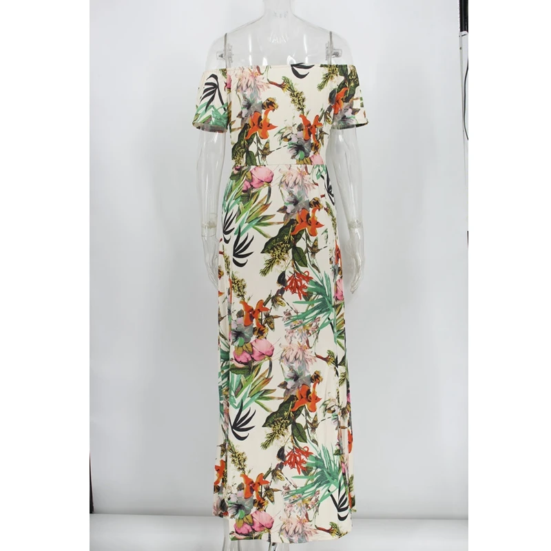 WEPBEL Summer Sexy High Waist Printed Slim Dress Women's Casual Short Sleeve Slash Neck Dress
WEPBEL Summer Sexy High Waist Printed Slim Dress Women's Casual Short Sleeve Slash Neck Dress