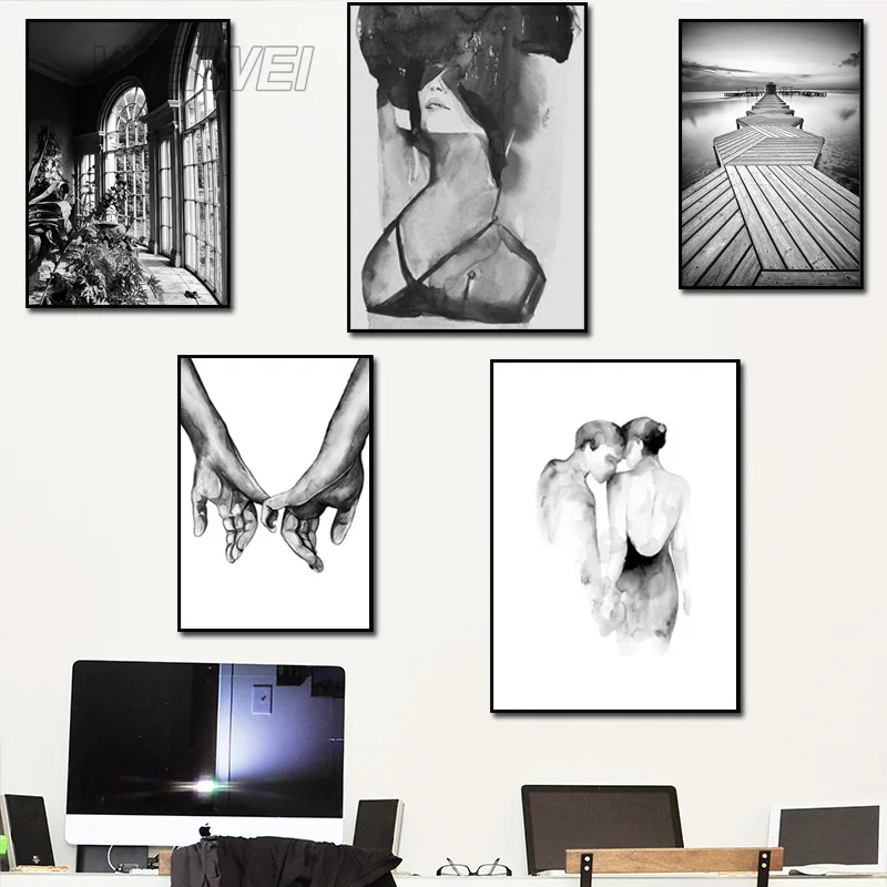 Nordic Style Home Decor Black and White Wall Art Characters Women In Dresses Hd Printing Wall Art for Living Room Decoration
Nordic Style Home Decor Black and White Wall Art Characters Women In Dresses Hd Printing Wall Art for Living Room Decoration