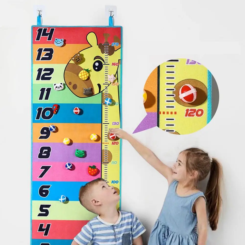 Kids Growth Chart Wall Dart Board Game With Sticky Balls & Toys Creative Throw Party Indoor Basketball Cloth Toys Board Games
Kids Growth Chart Wall Dart Board Game With Sticky Balls & Toys Creative Throw Party Indoor Basketball Cloth Toys Board Games