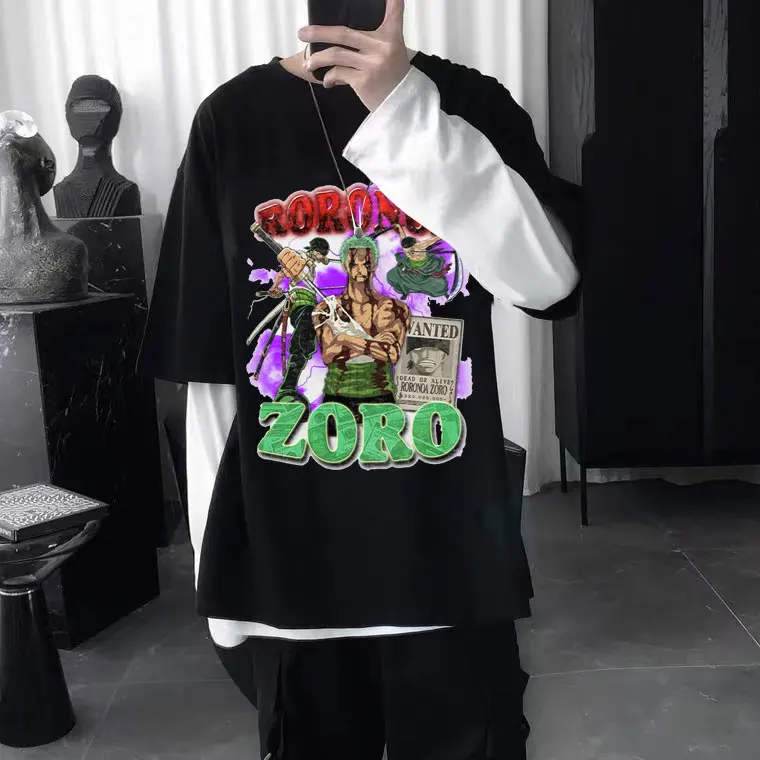 Hot New Anime One Piece T Shirts Fashion Premium Roronoa Zoro Print Tshirt Birthday Gift Men Women Cotton Tee Tops Man T-shirt
Hot New Anime One Piece T Shirts Fashion Premium Roronoa Zoro Print Tshirt Birthday Gift Men Women Cotton Tee Tops Man T-shirt