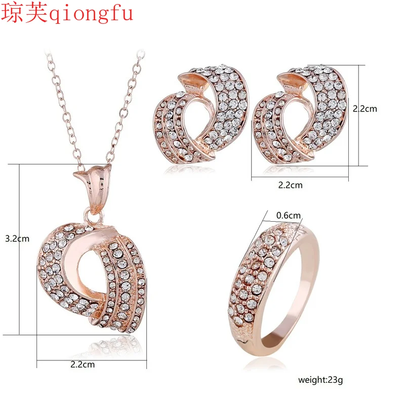 Qiongfu jewelry for women 2021 three-piece necklace, ring, earrings, bohemian style jewelry set tous jewelry woman Wedding
Qiongfu jewelry for women 2021 three-piece necklace, ring, earrings, bohemian style jewelry set tous jewelry woman Wedding