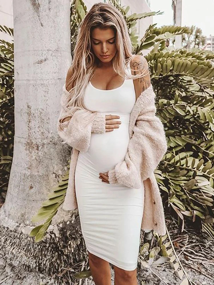 2021 Women Pregnancy Dress Sexy Solid Maternity Pregnant O-neck Sleeveless Nursing Boho Dress Clothes for Pregnant Women Dress
2021 Women Pregnancy Dress Sexy Solid Maternity Pregnant O-neck Sleeveless Nursing Boho Dress Clothes for Pregnant Women Dress