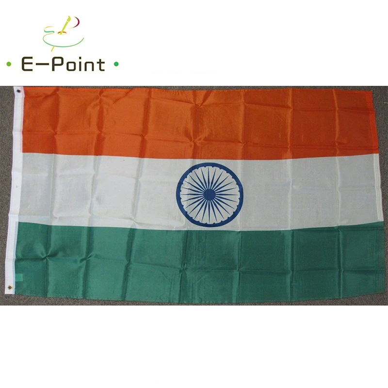 

Флаг страны Индии, размер 2 фута * 3 фута (60*90 см), размер 3 фута * 5 футов (90*150 см), рождественские украшения для дома, флаг, баннер