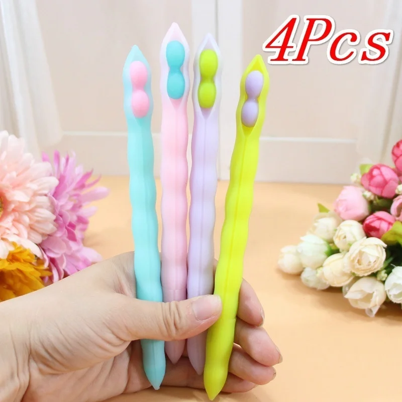 4Pcs Creative Pods Gel Pen Cute 0.5mm Beans Black Ink Pens Writing Stationery Kids Gift School Office Stationary Supplies
4Pcs Creative Pods Gel Pen Cute 0.5mm Beans Black Ink Pens Writing Stationery Kids Gift School Office Stationary Supplies
