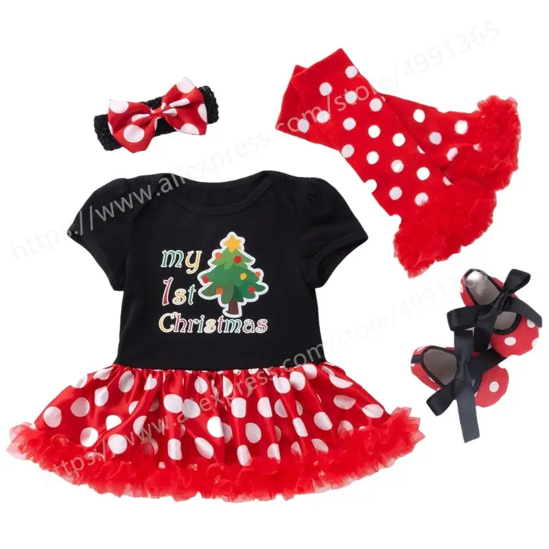 

1 Year Baby Girl Birthday Tutu Dress Toddler Girls 1st Xmas Party Outfits Newborn Christening Gown Infantil Baptism Clothes