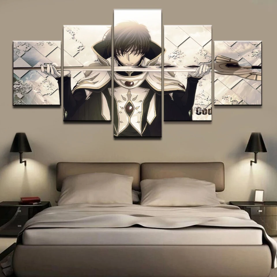 Современный холст Hd Печать Мода 5 шт. код Geass постер домашний декор искусство