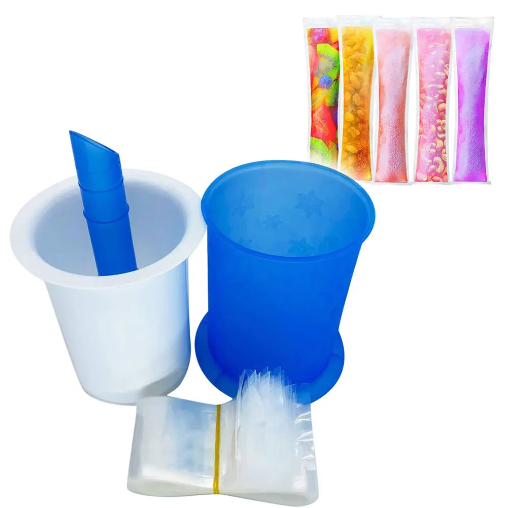 Ice Pop Mold Freeze Pops Maker Ice Lolly Yogurt Ice Cream DIY Mold With Ice Pop Pouches For Yogurt Sticks Juice Fruit Home Use
Ice Pop Mold Freeze Pops Maker Ice Lolly Yogurt Ice Cream DIY Mold With Ice Pop Pouches For Yogurt Sticks Juice Fruit Home Use