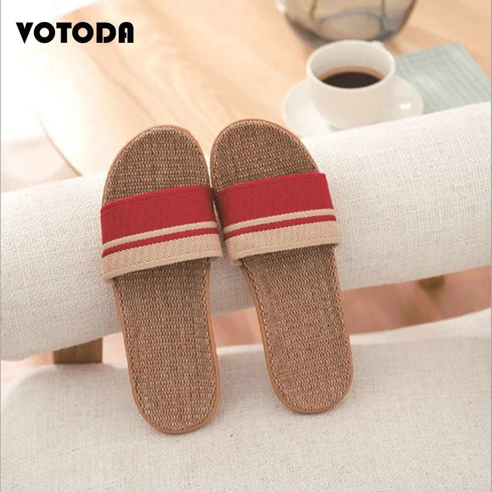 Summer Unisex Home Linen Slippers Cross-Stripe Water Ripple Couple Sandals Bedroom Flip Flop Non-Slip Wear-Resistant Beach Shoes
Summer Unisex Home Linen Slippers Cross-Stripe Water Ripple Couple Sandals Bedroom Flip Flop Non-Slip Wear-Resistant Beach Shoes