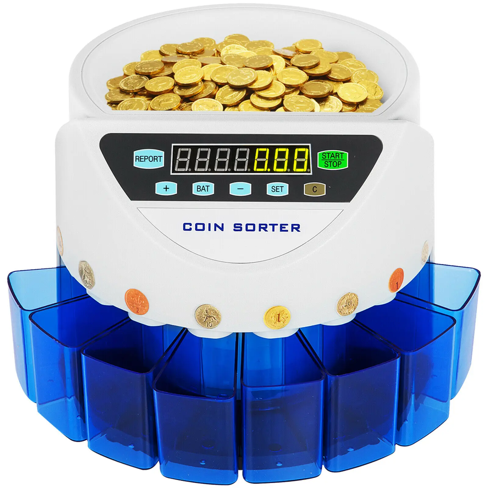 

Счетчик монет UK, автоматический электронный машина для подсчета монет 300 монет/мин, счетчик монет партии, сортировщик монет, новый фунт