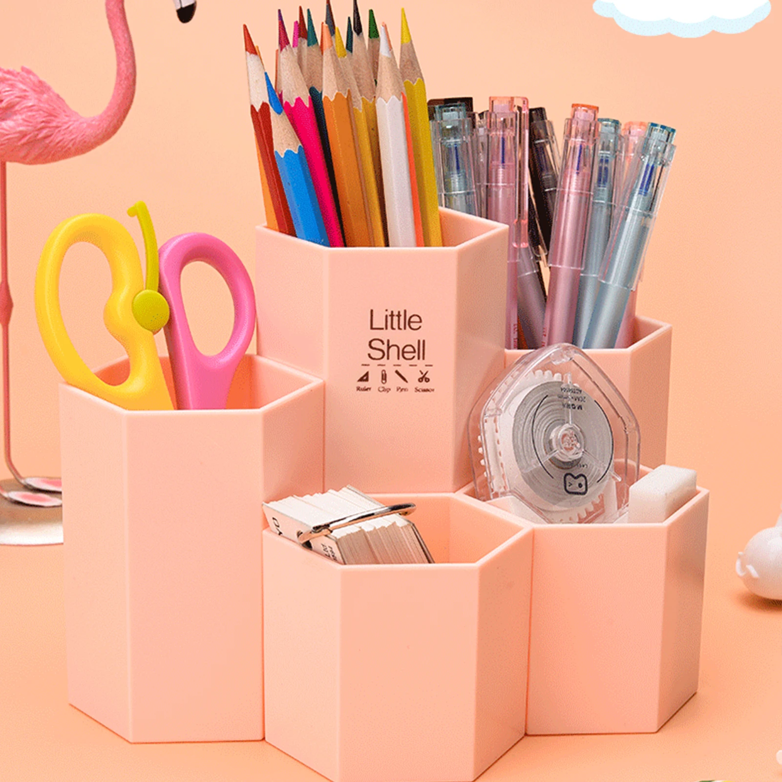 Durable Creative Hexagonal Pen Holder Cute Student Stationery Office Stationery Storage Box Pen Pencil Holder Home Organizer
Durable Creative Hexagonal Pen Holder Cute Student Stationery Office Stationery Storage Box Pen Pencil Holder Home Organizer