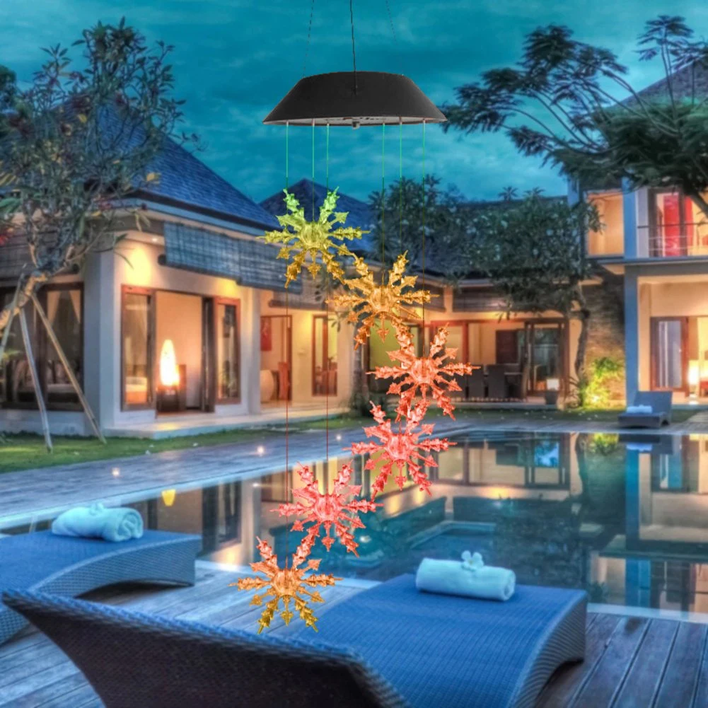 Solar-Powered Snowflake Shape Light Waterproof Colorful Hanging Lamp for Home Gadern Decoration JS23
Solar-Powered Snowflake Shape Light Waterproof Colorful Hanging Lamp for Home Gadern Decoration JS23