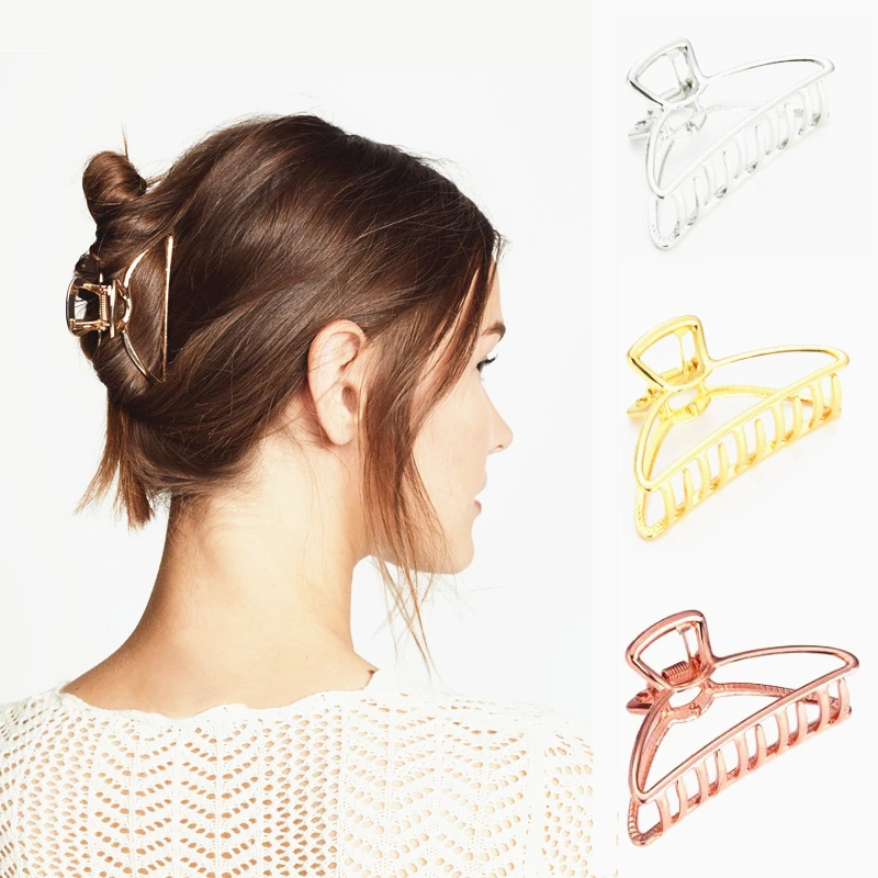 New Fashion Women Hair Claw Geometric Simple Alloy Hollow Hair Clips Hairpin Headband Hair Holder Claw Vintage Hair Accessories
New Fashion Women Hair Claw Geometric Simple Alloy Hollow Hair Clips Hairpin Headband Hair Holder Claw Vintage Hair Accessories