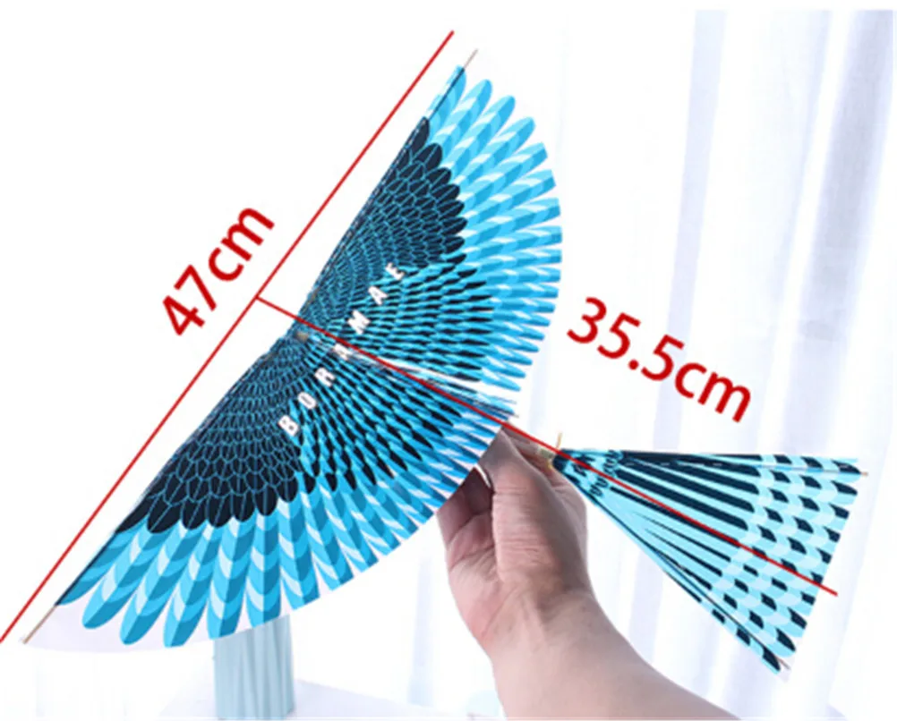 1Pcs Handmade DIY Rubber Band Power Bionic Air Plane Ornithopter Birds Models Science Kite Toys Children Adults Assembly Gift | Игрушки и
