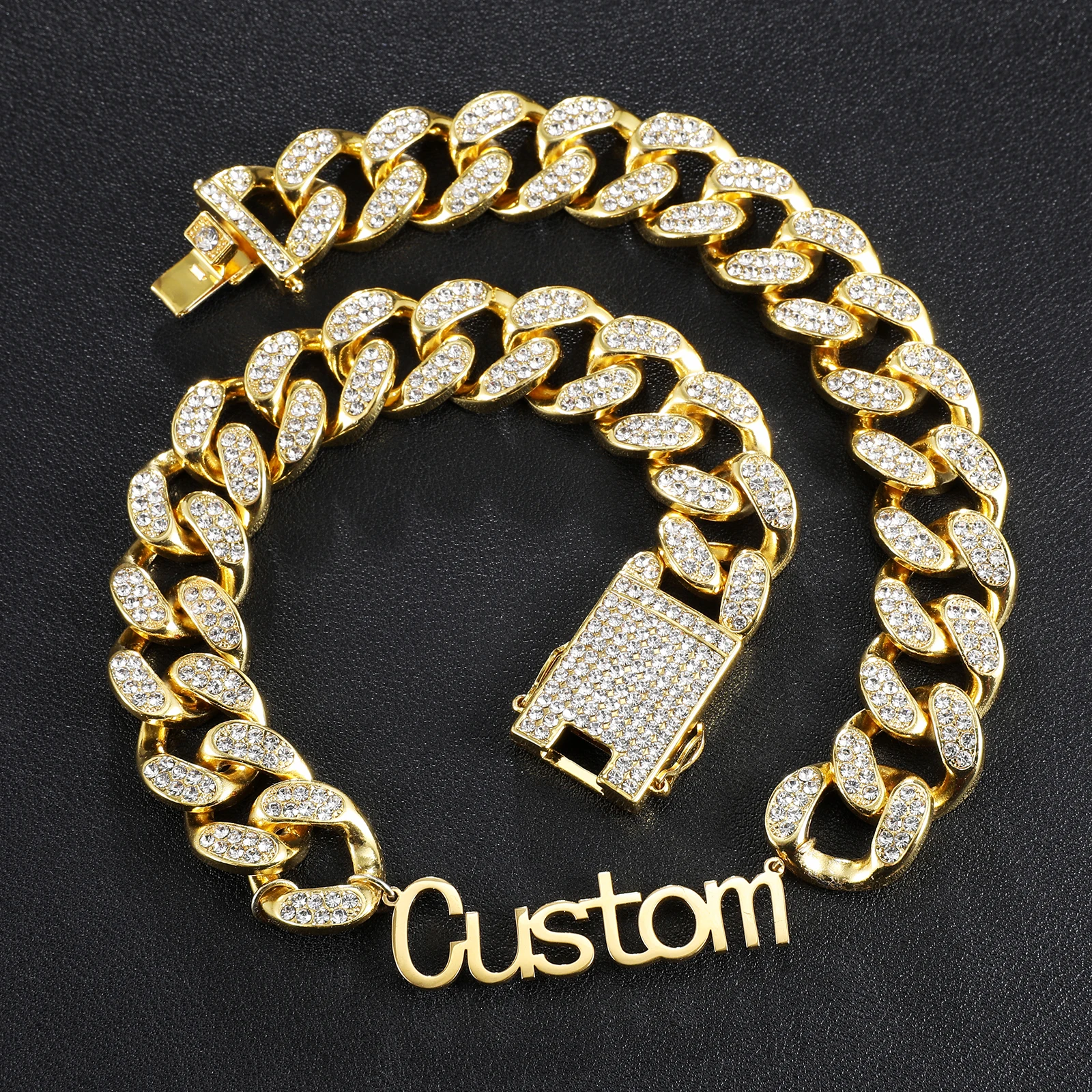 US7 2021 New Custom Letter Pendants&Necklace Micro-paved Bling Cuban Link Chain Necklace For Unisex Trendy Hip Hop Jewelry Gifts 
US7 2021 New Custom Letter Pendants&Necklace Micro-paved Bling Cuban Link Chain Necklace For Unisex Trendy Hip Hop Jewelry Gifts