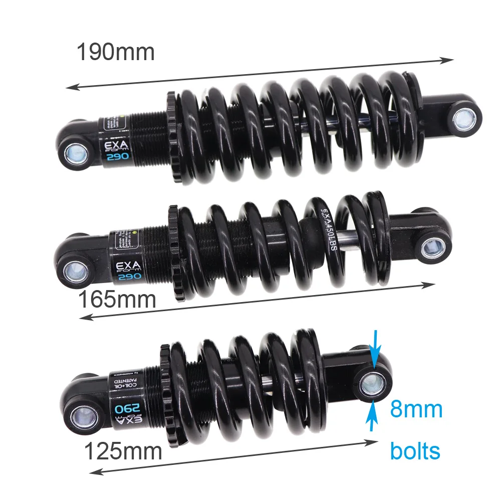 Задний амортизатор для велосипеда EXA Form 290 амортизаторы подвески пружина Kindshock