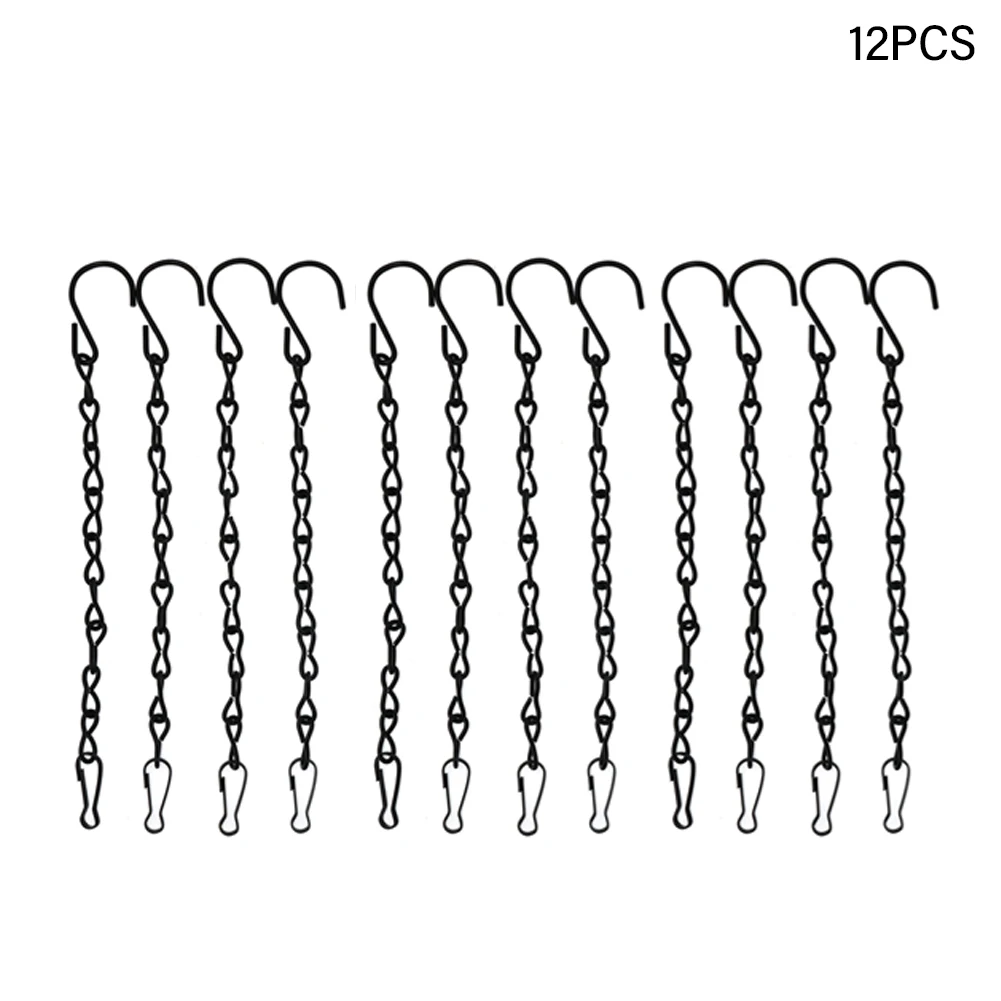 12pcs Hanging Basket Chain Wind Chimes With Clips Hooks Flower Pot Garden Iron Home Decor Indoor Outdoor Balcony DIY
12pcs Hanging Basket Chain Wind Chimes With Clips Hooks Flower Pot Garden Iron Home Decor Indoor Outdoor Balcony DIY
