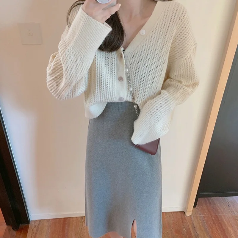 Z Sweater WOMEN'S Cardigan Thin 2020 Autumn White Short V-neck Loose Tops Western Style Coat
Z Sweater WOMEN'S Cardigan Thin 2020 Autumn White Short V-neck Loose Tops Western Style Coat